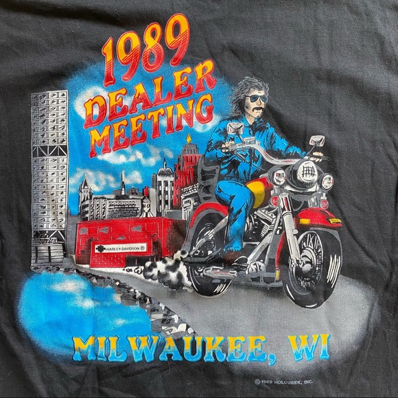 Vintage 1999 Harley Davidson Single Stitch Made In USA T-Shirt Size Medium - Picture 4 of 4